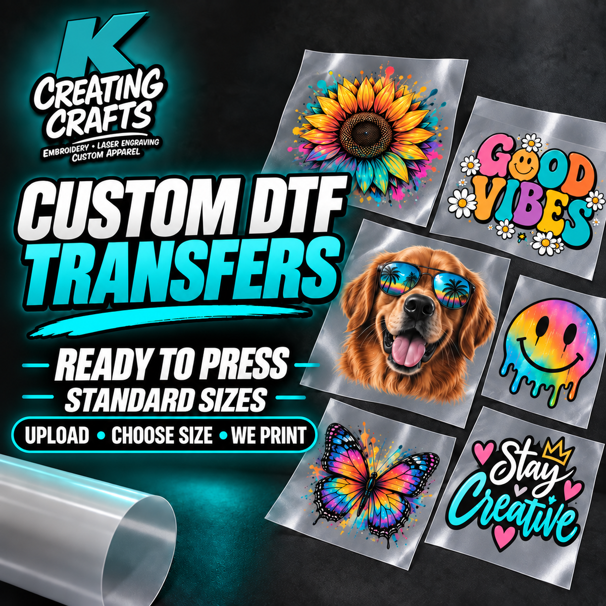 Custom DTF Transfers – Ready to Press